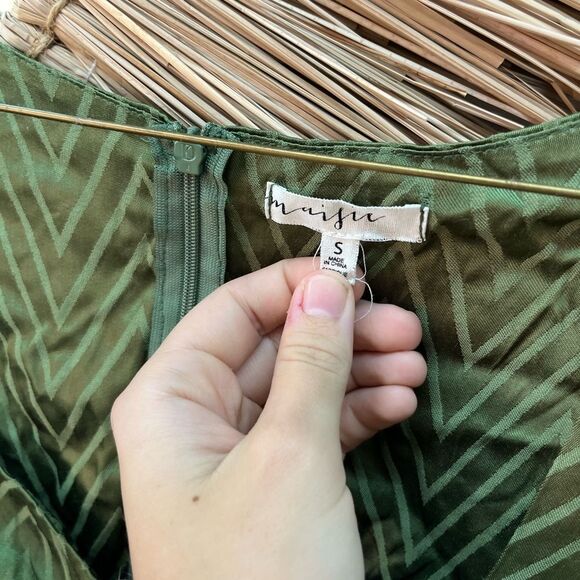 Nordstrom green sweetheart neckline midi dress - Picture 6 of 6